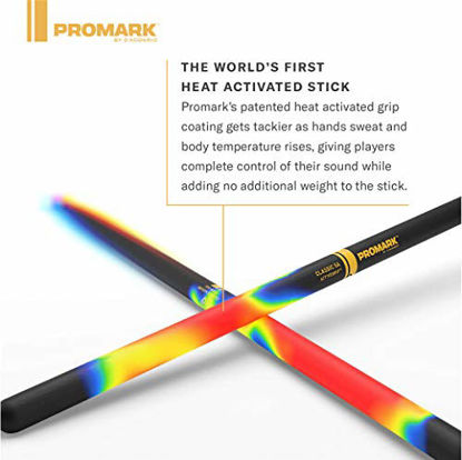 Picture of ProMark ActiveGrip Rebound 5A Drumsticks, Acorn Tip, Clear (R5AAGC)
