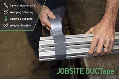 Picture of IPG JobSite DUCTape, Contractor Grade Duct Tape, 1.88" x 45 yd, Silver (Single Roll)