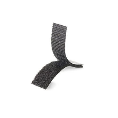 Picture of VELCRO Brand Sticky Back Tape Strips with Adhesive | 10 Count | Black 3 1/2 x 3/4 In | Hook and Loop Fasteners for Home Organization, Classroom or Office , 10Pk