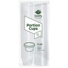 Picture of [100 Sets - 4 oz.] Plastic Disposable Portion Cups With Lids, Souffle Cups, Jello Cups