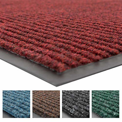 Picture of Notrax 109S0035RB 109 Brush Step Entrance Mat, for Home or Office, 3' X 5' Red/Black