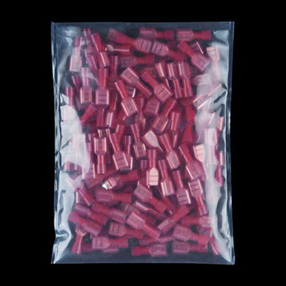 Picture of XHF 22-16 AWG Nylon Female Spade Connectors Quick Disconnect Wire Terminals Insulated Wire Crimp Connectors 100 Pcs Red