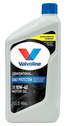 Picture of Valvoline Daily Protection SAE 10W-40 Conventional Motor Oil 1 QT, Case of 6
