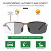 Picture of YIMI Polarized Photochromic Driving z87 Sunglasses For Men Women Day and Night (3043-Brown Frame)