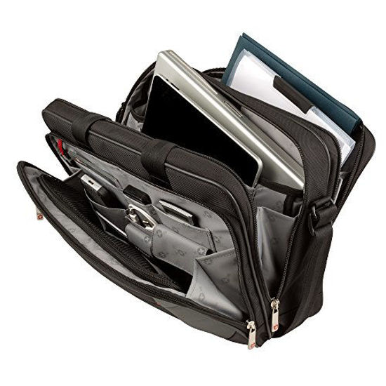 Picture of Wenger Luggage Mainframe 15.6" Laptop Brief Bag, Black, One Size