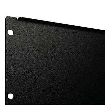 Picture of NavePoint 4U Blank Rack Mount Panel Spacer for 19-Inch Server Network Rack Enclosure Or Cabinet Black
