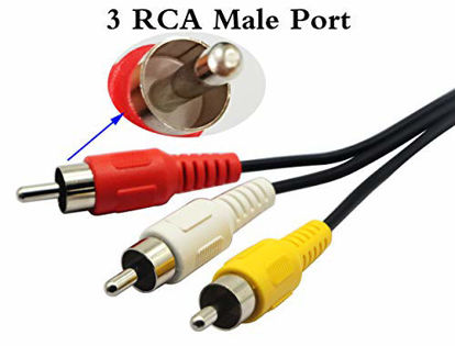 zdyCGTime 3.5mm Audio Cable 3 to 3 3.5mm Jack Male to Male Stereo Audio AUX  Cable Cord for Computer Speakers(5ft/1.5m)