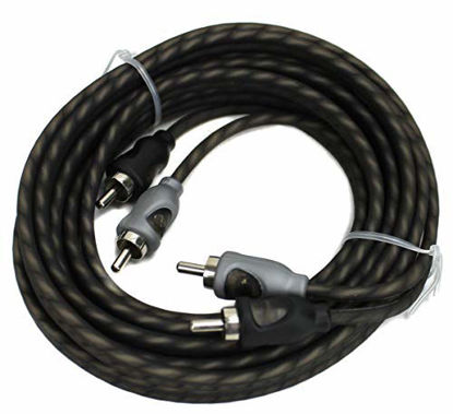 Picture of 4) Rockford Fosgate RFI-16 16' Ft Twisted 2 Ch RCA Car Audio Signal Cables RFI16