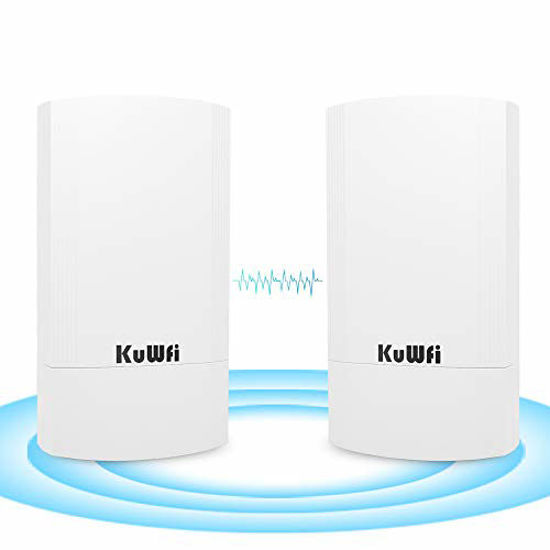 KuWFi Ponte WiFi Esterno 900Mbps - Kit Trasmissione Wireless 2KM Per Video Sorveglianza, PTP/PTMP, Impermeabile - Foto 10