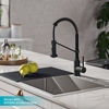 Picture of Kraus KPF-1610MB-KSD-43MB Bolden 18-Inch Single Handle Commercial Style Pull-Down Kitchen Faucet with Soap Dispenser, Matte Black
