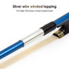 Picture of Violin Bow Stunning Fiddle Bow Carbon Fiber for Violins (4/4, Blue)