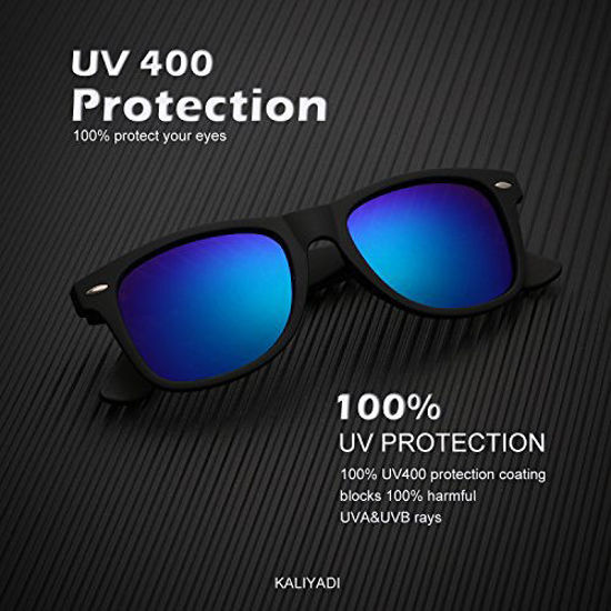 GetUSCart- Unisex Polarized Sunglasses Stylish Sun Glasses for Men and Women  Color Mirror Lens Multi Pack Options