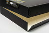 Picture of Lineco Museum Storage Box, Archival Quality Drop-Front Acid-Free with Metal Edges Lignin-Free Removable Lid, 14.5 X 18.5 X 3 inches, Photo Organizer Store and Protect Prints, Black Exterior
