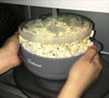 Picture of Original Salbree Microwave Popcorn Popper, Silicone Popcorn Maker, Collapsible Bowl BPA Free - 18 Colors Available (Gray)