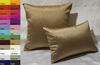 Picture of Aiking Home Solid Faux Silk Decorative Pillow Cover, Zipper Closure, 12 by 18 Inches, Brass