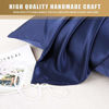 Picture of ZIMASILK 100% Mulberry Silk Pillowcase for Hair and Skin Health,Both Side 19 Momme Silk,1pc (Standard 20''x26', Navy Blue)