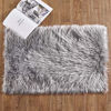 Picture of Ashler Ultra Soft Fluffy Area Rug Faux Fur Sheepskin Carpet Chair Couch Cover for Bedroom Floor Sofa Living Room, Grey Rectangle 2 x 3 Feet