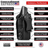 Picture of Concealment Express IWB KYDEX Holster fits Glock 29/30/30SF | Right | Black