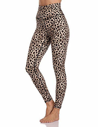 Picture of Colorfulkoala Women's High Waisted Pattern Leggings Full-Length Yoga Pants (L, Leopard)
