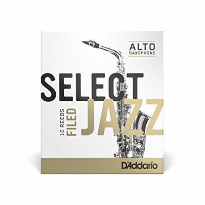 Picture of Rico Select Jazz Alto Sax Reeds, Filed, Strength 3 Soft