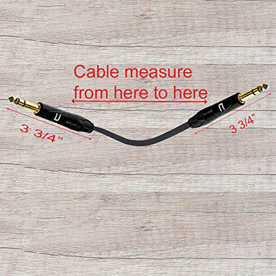 Picture of 1/4 Inch TRS to 1/4 Inch TRS Cable - 20 Feet Blue - 1/4" (6.35mm) Stereo Balanced Male to Male Connector for Powered Speakers, Audio Interface or Mixer for Live Performance & Recording