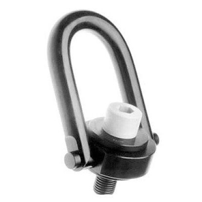 Picture of HHIP 8004-6912 Metric Standard U-Bar Safety Swivel Hoist Ring, Alloy Steel, 400 lb. Load Capacity, M8 x 1.25 Thread Size