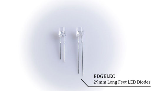 thumbnail image 2 of 100pcs 5mm Orange Flashing LED Diodes – Water Clear, Bright, Flashing, Free Shipping 2 of 5