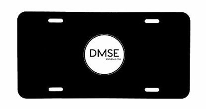 Picture of DMSE Wholesale Blank Metal Automotive License Plate Plates Tag for Custom Design Work - 0.025 Thickness/0.5mm - US/Canada Size 12x6 (Black)
