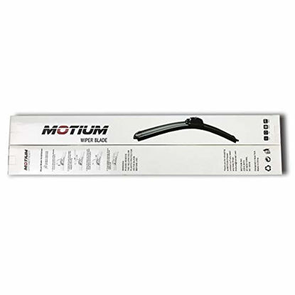 Picture of MOTIUM OEM QUALITY 22" + 14" Premium All-Season Windshield Wiper Blades,1 Year Warranty(Set of 2)