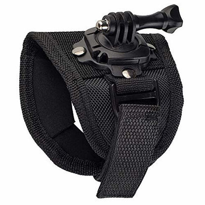 Picture of ParaPace Wrist Strap Mount for GoPro Hero 8/7/6/5s/5/4s/4/3+,360 Degree Panoramic Swiveling Hand Glove Mount for YI Discovery SJCAM AKASO