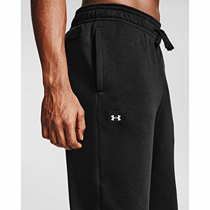 Picture of Under Armour Men's Rival Fleece Pants , Black (001)/Onyx White , 4X-Large Tall