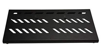Picture of Gator Cases Aluminum Guitar Pedal Board with Carry Bag; Large: 23.75" x 10.66" | Stealth Black (GPB-BAK-1)