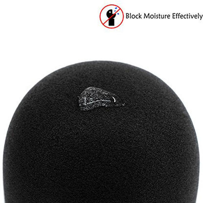 Picture of YOUSHARES Microphone Windscreen Foam - Mic Cover Pop Filter Windshield &Protector for Blue Yeti, Yeti Pro Condenser Microphones (Moonwhite)