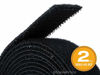 Picture of Monoprice 2-Pack Hook & Loop Fastening Tape 5 Yard/roll, 0.75-inch, Black-(121886), 2 Piece