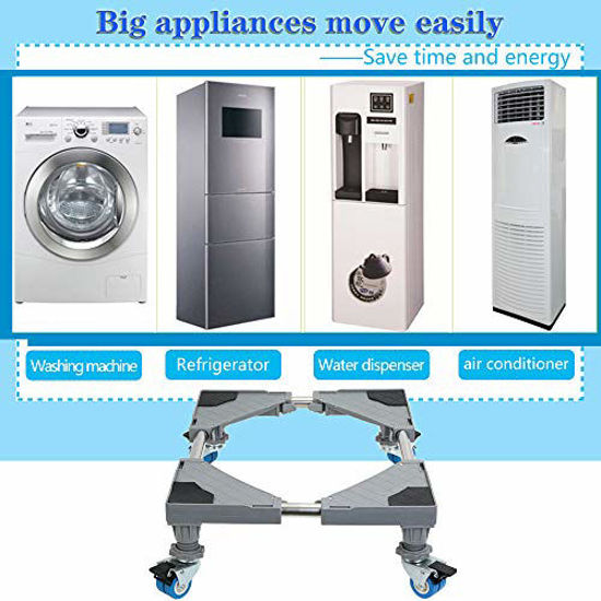 Multi-Functional Furniture Dolly Roller Base Adjustable Movable Base Refrigerato 