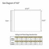 Picture of 8 1/2 Inches x 10 3/7 Inches, 1.496mil (Single Side) Crystal Sealed Clear Bags for 8x10 Photots, Artworks and More, Pack of 25