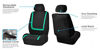 Picture of FH Group FB032MINT114 Mint Unique Flat Cloth Car Seat Cover (w. 4 Detachable Headrests and Solid Bench)