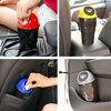 Picture of YIOVVOM Vehicle Automotive Cup Holder Garbage Can Small Mini Trash Bin Car Trash Garbage Can for Car Office Home (Yellow-2PCS)