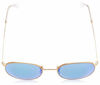Picture of Ray-Ban Unisex-Adult RB3447 Metal Sunglasses, Matte Gold/Polarized Blue Flash, 50 mm