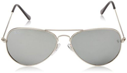 Picture of Ray-Ban Aviator Classic, White Metal/ Crystal Grey Gradient, 55mm