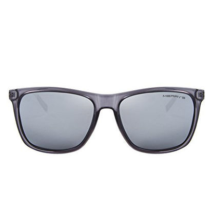 Picture of MERRY'S Unisex Polarized Aluminum Sunglasses Vintage Sun Glasses For Men/Women S8286 (Silver, 56)