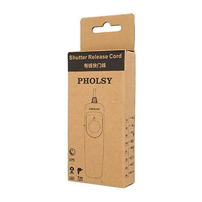Picture of PHOLSY S6 Shutter Remote Control Cable Remote Release Commander for Sony a77M2, a99M2, a99, a77, a67, a65, a57, a55, a900, a850, a700, a580, a560, a550, a500, a450, a300, Replaces Sony RM-L1AM