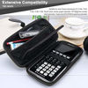 Picture of XBERSTAR Case for Texas Instruments TI-84 TI-83 Plus CE Graphing Calculators and More - Hard EVA Travel Carrying Shockproof Storage Bag (Black Zipper)