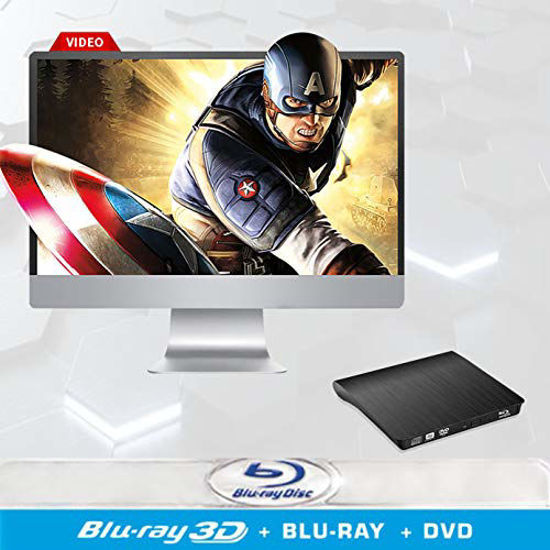 GetUSCart External Blu Ray CD Drive USB 3.0 3D Bluray DVD Player