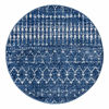 Picture of nuLOOM Moroccan Blythe Area Rug, 5' Round, Blue