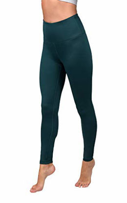 Picture of 90 Degree By Reflex High Waist Fleece Lined Leggings - Yoga Pants - Eden Green - XS