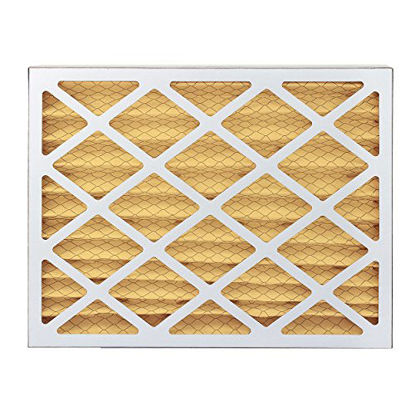 Picture of FilterBuy 16x24x2 MERV 11 Pleated AC Furnace Air Filter, (Pack of 2 Filters), 16x24x2 - Gold