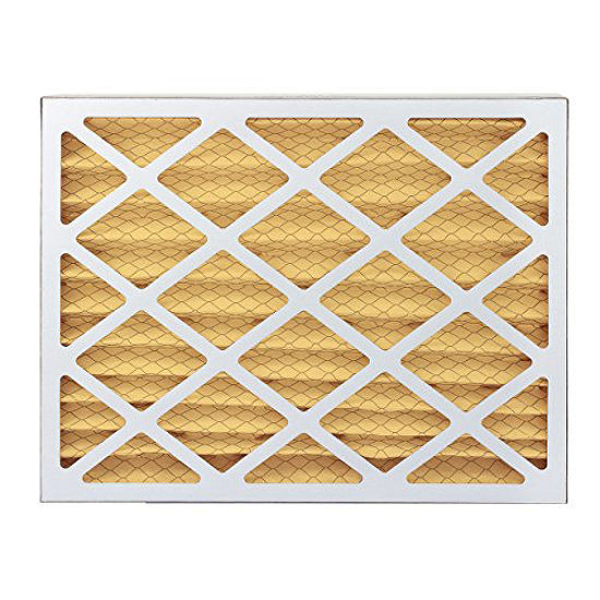 Picture of FilterBuy 16x24x2 MERV 11 Pleated AC Furnace Air Filter, (Pack of 2 Filters), 16x24x2 - Gold