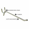 Picture of Azar 700886 All Wire Galvanized 6-Inch Metal Hook, 50 Count