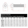 Picture of 1/4-20 x 2" Button Head Socket Cap Bolts Screws, 304 Stainless Steel 18-8, Allen Hex Drive, Bright Finish, Fully Machine Thread, Pack of 25